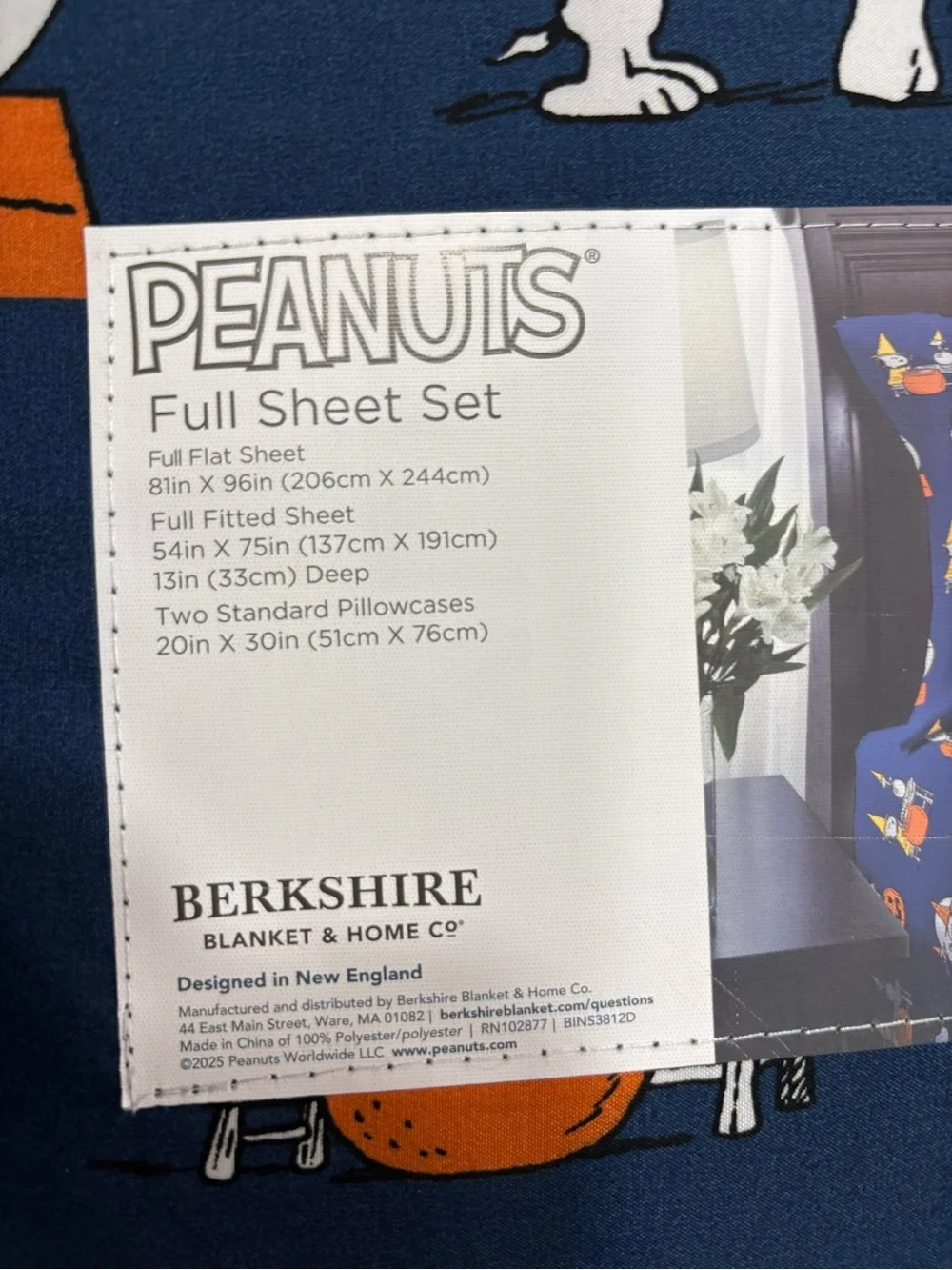 Peanuts Snoopy Halloween Full Sheet Set